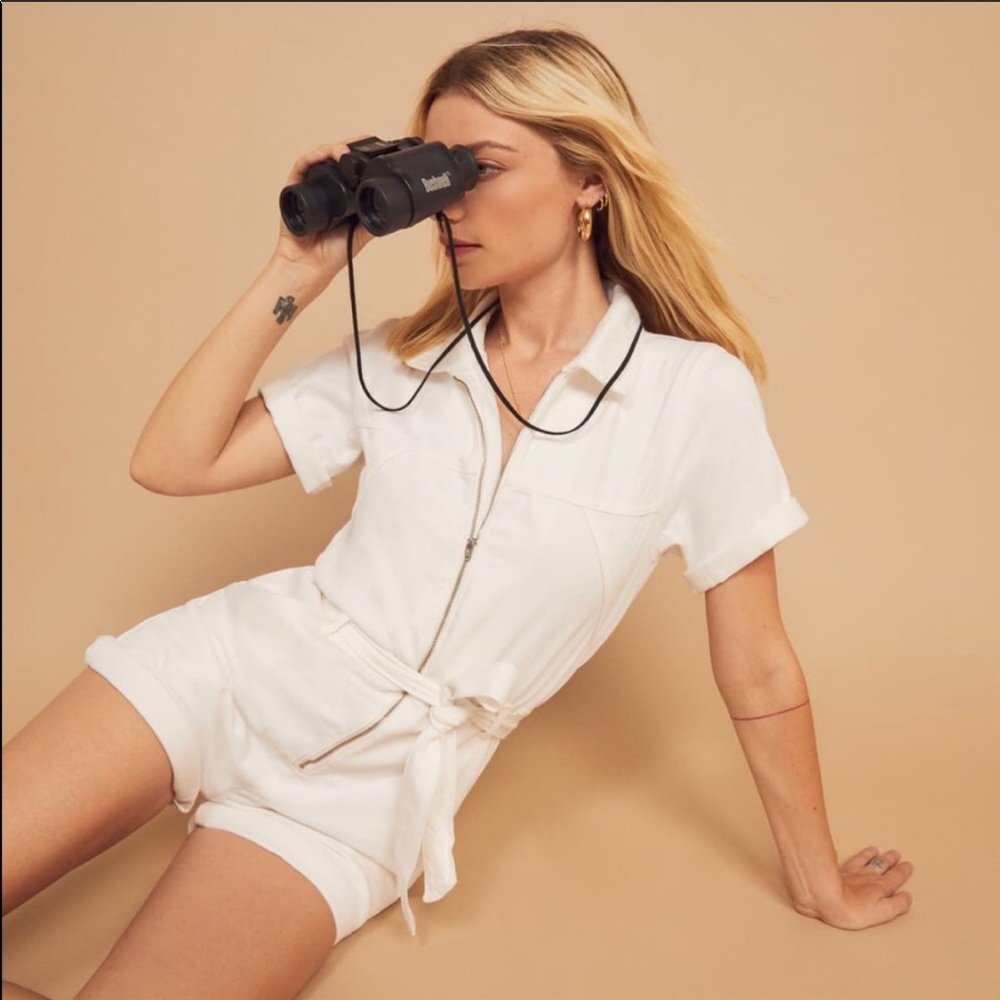 NWT Sadie Jumpsuit Vintage White romper jumpsuit